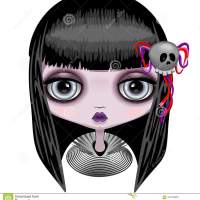 Just SOLD a License! Doll Zombie Creepy Halloween Monster Vector Illustration - Thank You! 