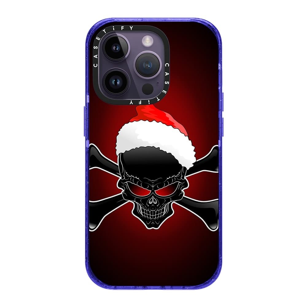 Christmas Santa Evil Black Skull • Design ©️ BluedarkArt TheChameleonArt 


